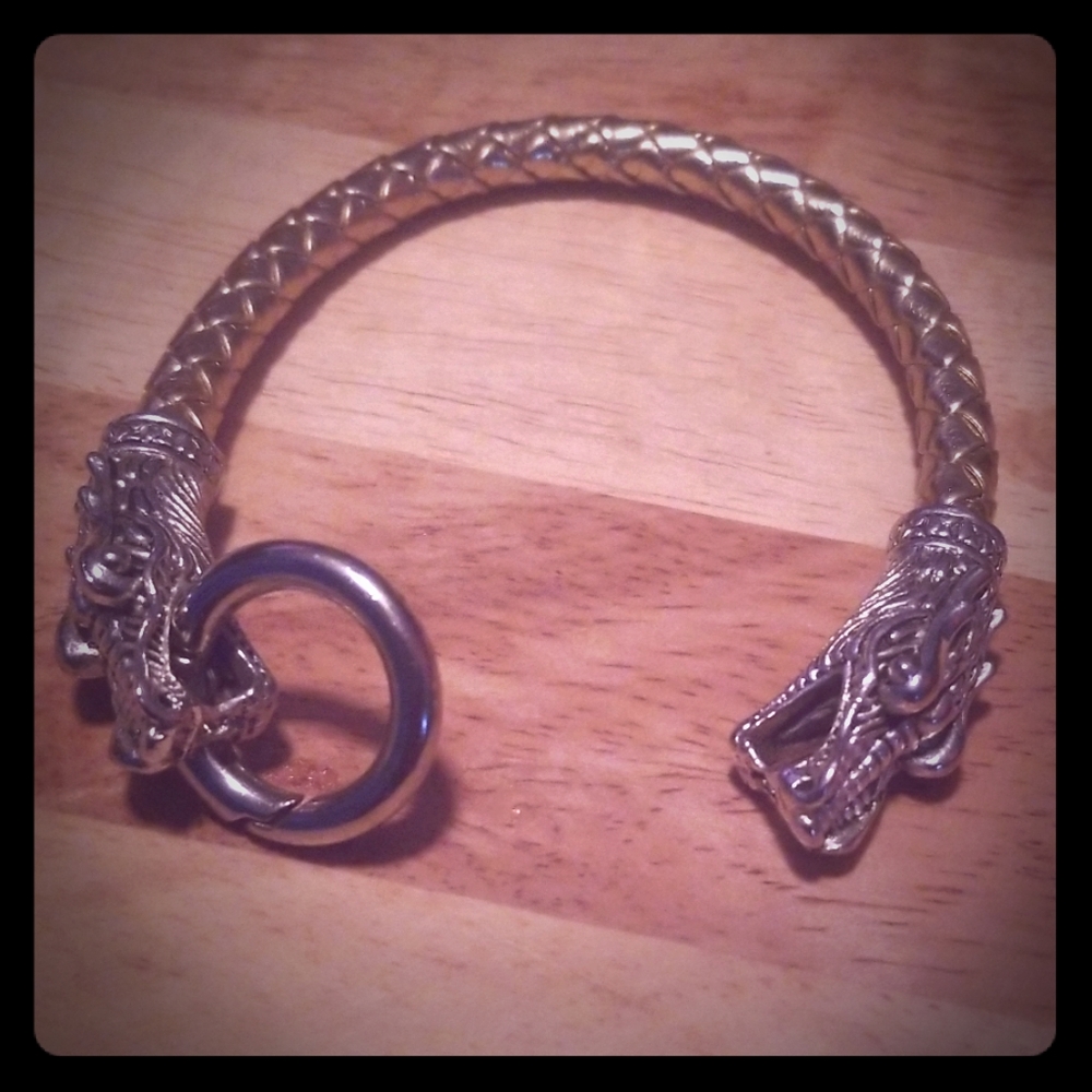 Men Dragon Stainless Steel 9"in Hip Hop Bracelet